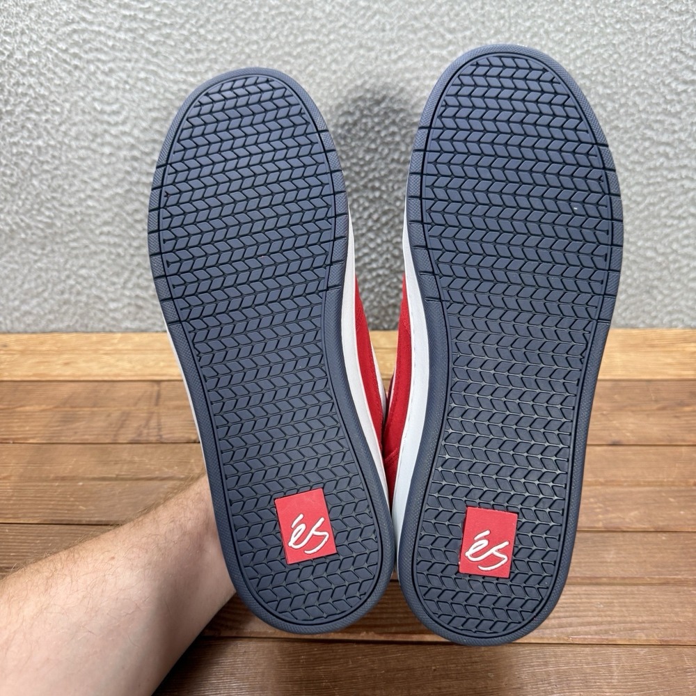 eS Shoes Mens 11 Red White Blue Accel Slim Skateboarding Sneakers Skater NEW - Picture 10 of 12